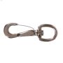 1\/4\" x 2\" Nickel Plated Round Swivel Eye Spring Snap