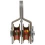 1-1/2" Sheave Double Sheave Fixed Eye Pulley