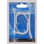 White Vinyl Wire Coat/Hat Hook