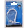 Support central de tringle blanc 1-1/4"