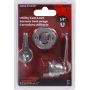 1/4" Chrome Keyed Door/Drawer Utility Lock