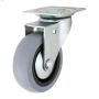 3\" Gray Medium Duty Swivel Wheel Caster
