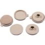 FeltGard\u00ae 1-1\/2\" Beige Heavy Duty Round Snap-on\/Snap-Off Pad