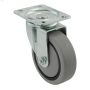 3\" Dia x 3-13\/16\" Height Black Medium Duty Swivel Caster