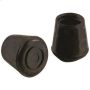 1-1\/4\" Black Round Leg Tip