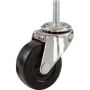 2\" Black Medium Duty Threaded Stem Caster