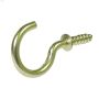 5\/8\" Solid Brass Cup Hook-5\/Pack