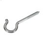 1-5\/16\" Zinc Plated Ceiling Round Screw Hook-10\/Pack