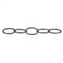#4 x 90' Zinc Plated\/Blue Decorative Oval Chain