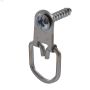 Small Zinc Flat D-Ring Hanger-4\/Pack