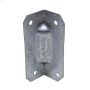 2-3\/4\" Galvanized Steel 1\" Gusset Angle