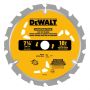 Small Dia Construction Saw Blade 7-1/4" x 0.045" 18 Teeth