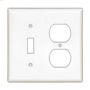 Ivory (1) Decorator (1) Toggle Switch Combination Wallplate