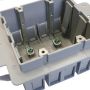 Inexo\u2122 Gray PVC Double Gang ICF Outlet Box