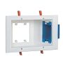 10-1\/2\" White ABS 3G Power\/Communication Recessed Box