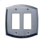 Etched Steel Double Rocker Wall Plate