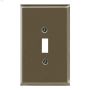 Satin Nickel Metal (1) Toggle Wall Plate