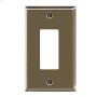 Satin Nickel Metal Rocker Wall Plate