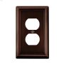 Oil Rubbed Bronze Metal Duplex Wall Plate