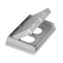 Gray PVC (1) Duplex Receptacle Horizontal Cover