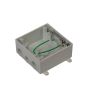Gray PVC Double Gang Outdoor Device Box
