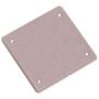 Gray PVC Blank Double Box Cover