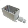 1\" x 1\" Gray PVC Single Gang FS Box