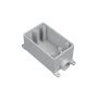 1" x 1/2" Gray PVC Rectangular Single Gang FSE Device Box