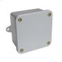 4\" x 4\" x 2\" Gray PVC Junction Box