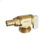 1\/2\" CrimPex Hose Rough Brass Hose & Boiler Drain Valve