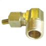 3\/8\" Compression x MIP Brass 90 Degree Elbow
