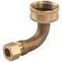 3\/8\" Female Hose x Compression Dishwasher Connector Elbow