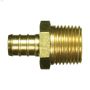 3\/4\" Barb x MPT Brass PEX Adapter