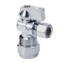 5\/8\" x 3\/8\" Compression Quarter Turn Angled Supply Stop