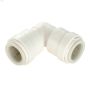 3\/8\" Union Off-White Polysulfone Quick Connect Elbow