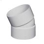 4\" Hub PVC 22-1\/2 Degree Sewer Elbow