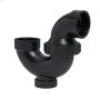 1-1\/2\" Hub ABS P-Trap Union Pivot With Cleanout