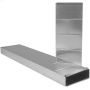 3-1\/4\" x 10\" x 48\" Galvanized 30 ga. Stack Duct