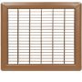 6\" x 14\" Brown Wicker Design Return Air Floor Grille