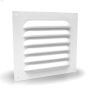 Duraflo 8\" x 8\" White Square Gable Vent