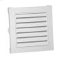 Duraflo 12\" x 12\" x 0.8\" White Square Gable Vent