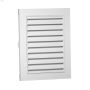 Duraflo 12\" x 18\" x 0.77\" White Rectangle Gable Vent