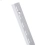 39\" x 11\/16\" x 1\" White Heavy Duty Wall Standard