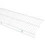 48\" x 12\" White Steel Shelf & Rod