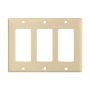Ivory Thermoset (3) Decorator Wall Plate