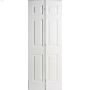 24\" x 80\" Prime White Masonite Classics Bi-Fold Door