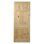 24" x 80" Knotty Pine 6-Panel Interior Door