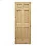 32\" x 80\" Knotty Pinewood 6-Panel Door Slab