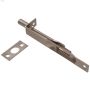 6\" Solid Brass\/Satin Nickel Flush Bolt