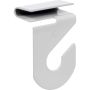 Crochet de plafond suspendu blanc-2/paquet